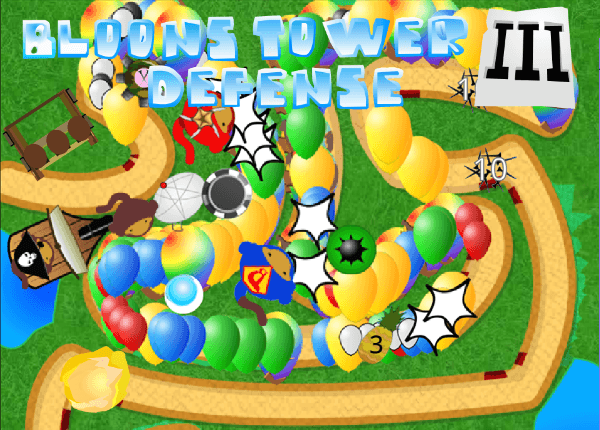 Prévia do jogo Bloons Tower Defense 3