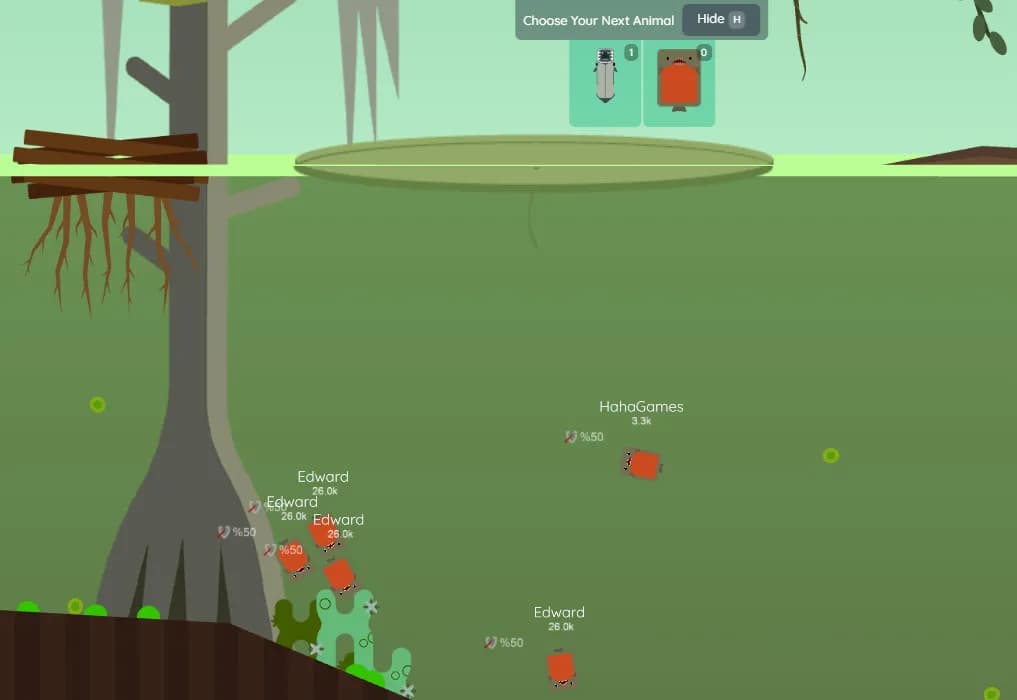 Vista previa del juego Deeeep.io